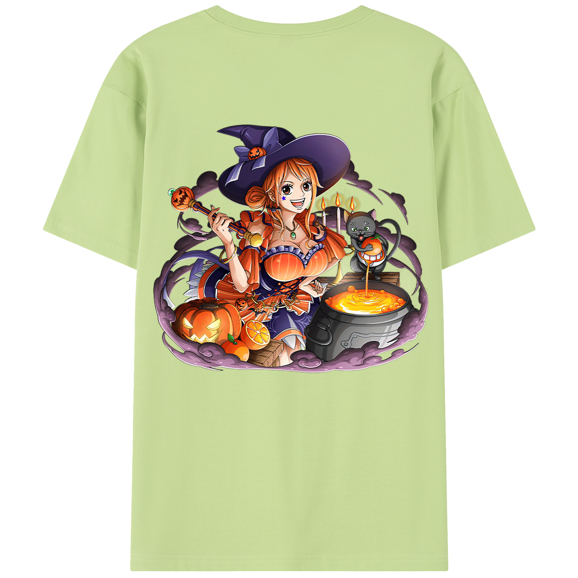 ワンピース ナミ ONE PIECE Nami 綿100％半袖Tシャツ（背面プリント）